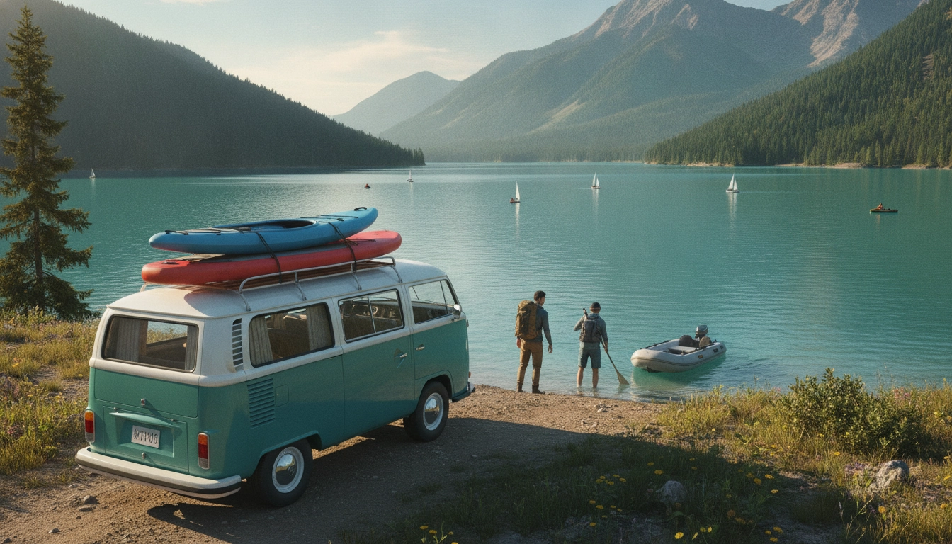 Activités nautiques road trip sur les côtes françaises : kayak, surf et paddle au coucher de soleil