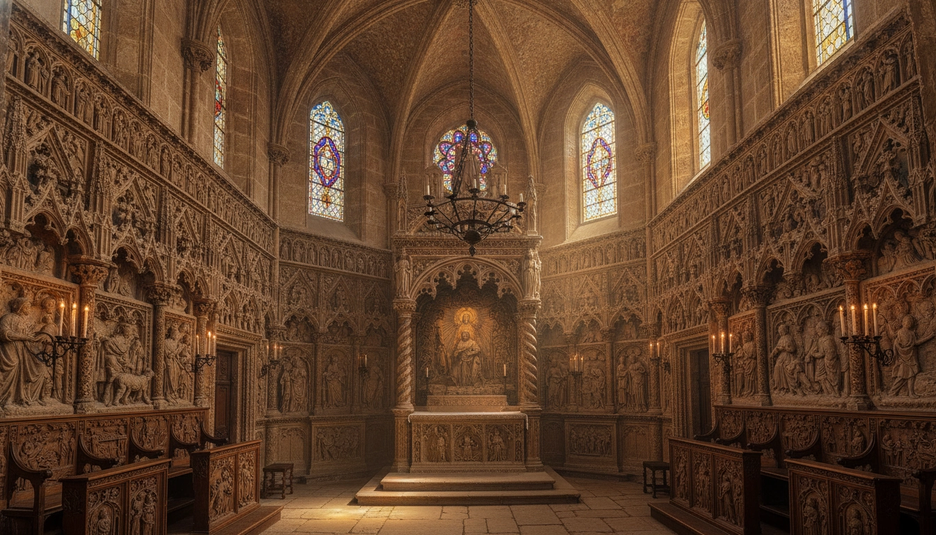 L'intérieur somptueux de la chapelle royale au sein de l'histoire du phare de Cordouan estuaire de la Gironde.