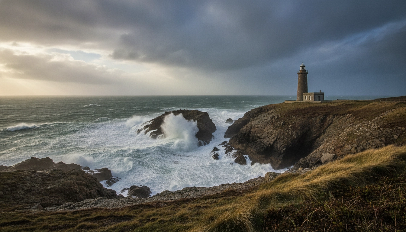 Phare breton sur les côtes sauvages de Bretagne pour un road trip nature et patrimoine