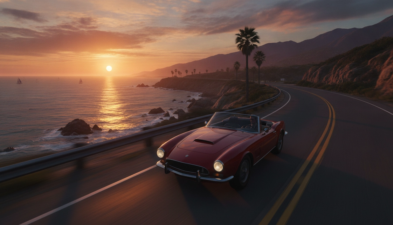 Paysage magnifique pour illustrer la réussite d'un road trip bien préparé.