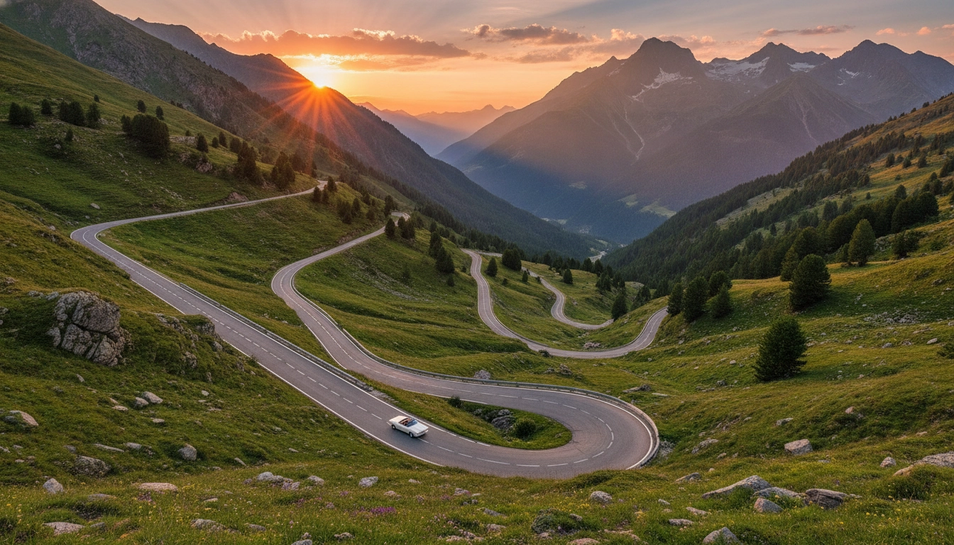 Paysage magnifique pour votre meilleure période road trip montagne France altitude