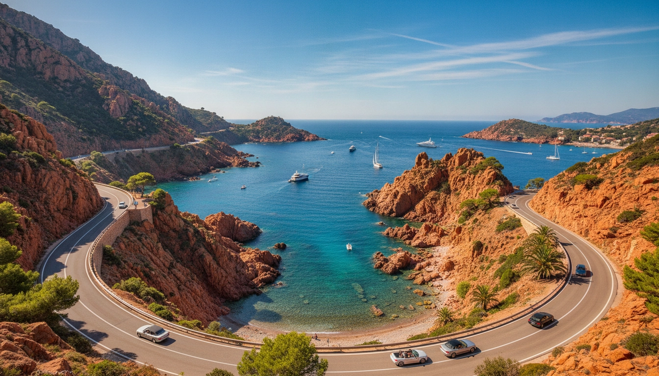 La route des corniche var panoramique conseils pour un trajet inoubliable au bord de mer.