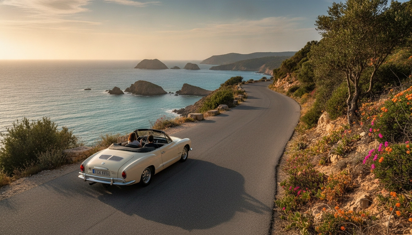Routes côtières secrètes de France — panorama d'une falaise bretonne au lever du soleil