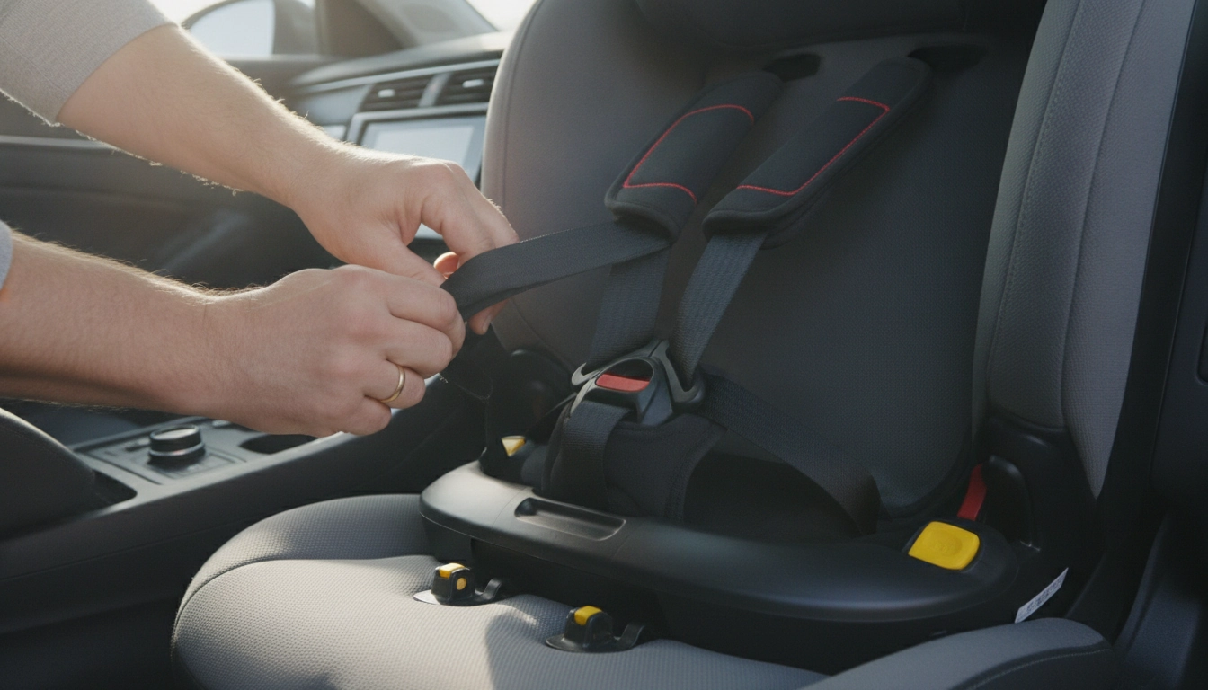 Installation correcte du siège auto enfant avec fixation ISOFIX avant un road trip