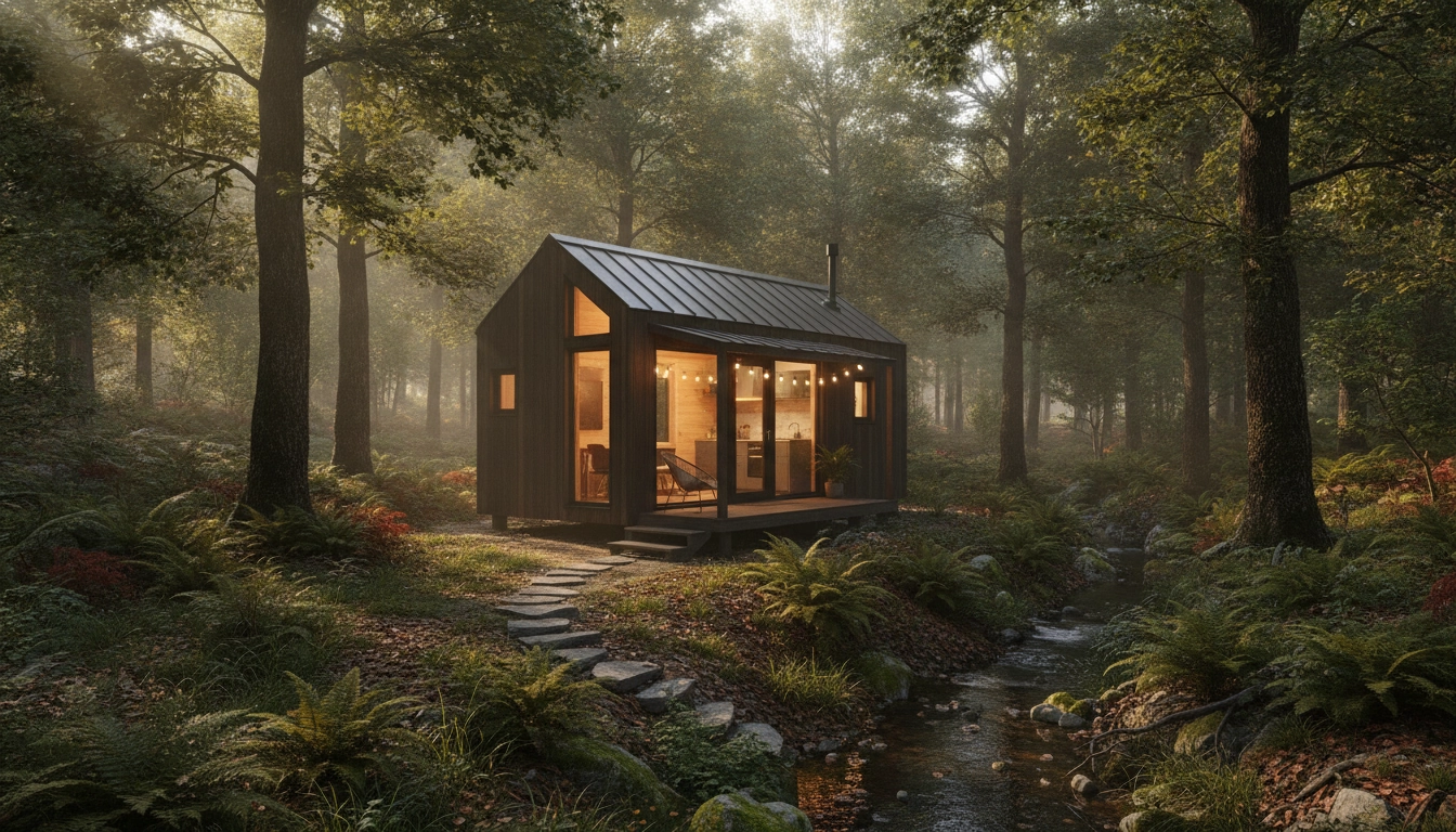 Un séjour tiny house en pleine nature France hors des sentiers battus au cœur d'une forêt luxuriante.