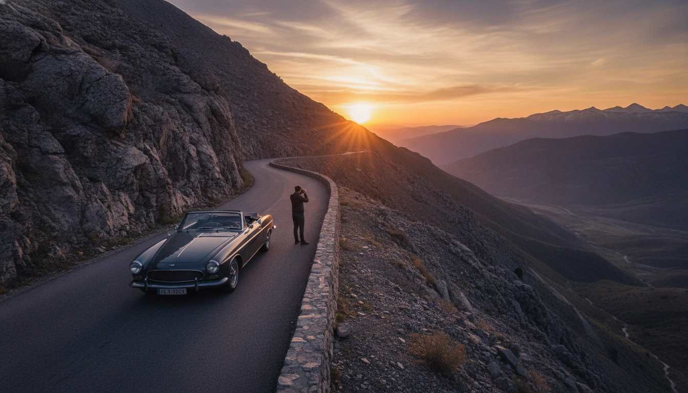 Voiture prête pour le voyage après avoir effectué les vérifications mécaniques essentielles avant départ road trip.